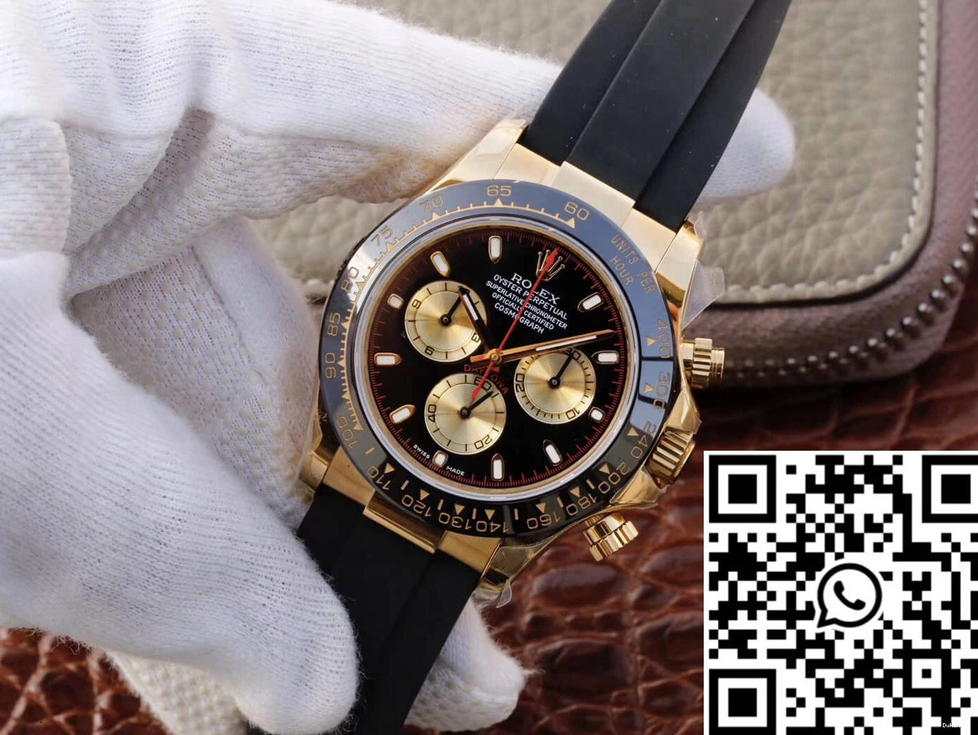 Black Daytona Rolex M116518ln-0047 Factory JH Cosmograph Dial 1112